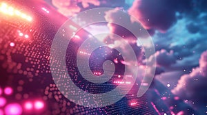 Digital network connecting data in cloud computing environment