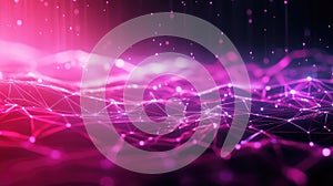 Digital network connecting data points in an abstract plexus