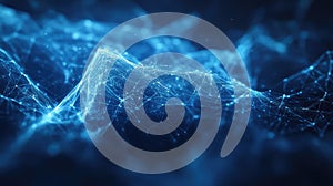 Digital network connecting data points in abstract space