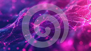 Digital network connecting data points in abstract space