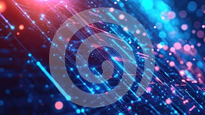 Digital network connecting data streams transmitting information