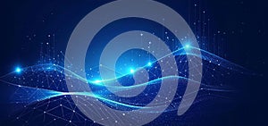 Digital network connecting global data technology points