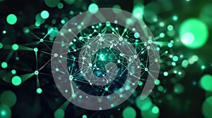 Digital network connecting nodes forming complex data structure