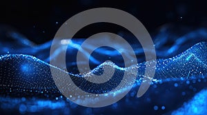 Digital network connecting points forming a dynamic data landscape