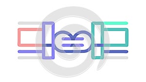 Digital Network Connectivity Abstract Data Flow Vector, vector design Generative AI