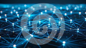 Digital Network Data Flow: Abstract Technology Circuit Board Background