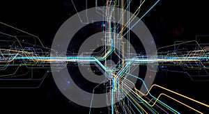 Digital Network Flow: Abstract Technology Background