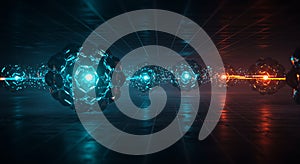 Digital network flow of quantum orbs