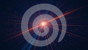 Digital Network Light Burst Abstract Data Tunnel Technology