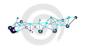 Digital Network Mesh Vector Abstract Technology Connectivity Illustration vector design Generative AI