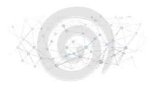 Digital Network Pattern Abstract Tech Background Vector, vector design Generative AI