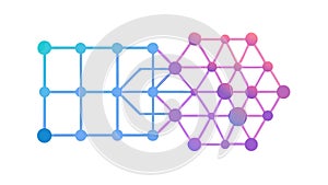 Digital Network Pattern, Interconnected Data Lines, vector design Generative AI
