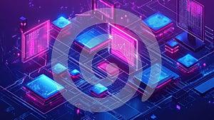 Digital network processing data with futuristic ai computing