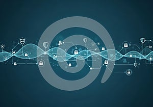 Digital network security and interconnected data flow visualization