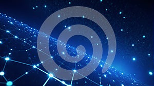 Digital Network Sky: A Futuristic Journey Through Data