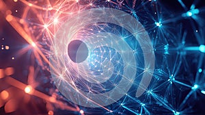 Digital network tunnel creating abstract data connection