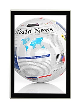 Digital news concept