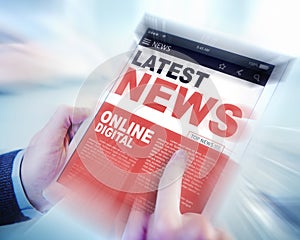 Digital Online Update Latest News Concept