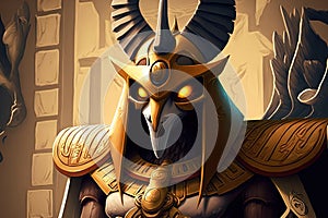 Digital Osiris. Egyptian god