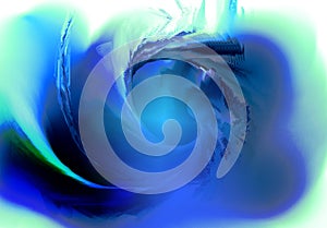 Blue Violet Green Vortex Spiral photo