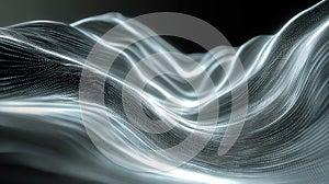 Digital particle data flow wave background