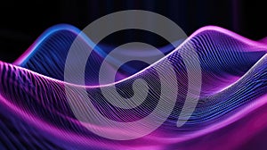 Digital pattern displaying abstract sound waves data