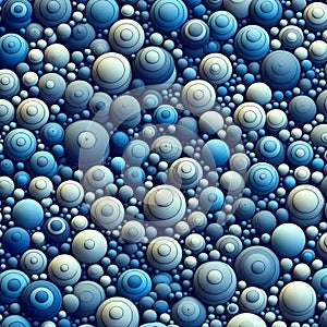 Blue Circular Abstraction