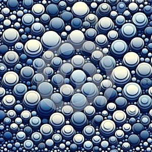 Blue Circular Abstraction