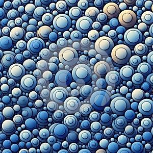 Blue Circular Abstraction