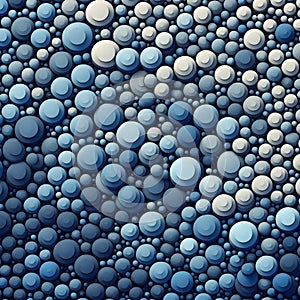 Blue Circular Abstraction