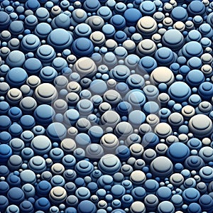 Blue Circular Abstraction