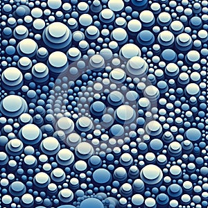 Blue Circular Abstraction