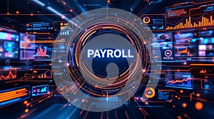 Digital Payroll Interface with Financial Data and Charts