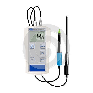 Digital pH and temperature Meter. For accurate laboratory measurements.