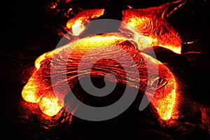 Digital Photography Background Of Big Island Hawaii Kilauea Lava Flow
