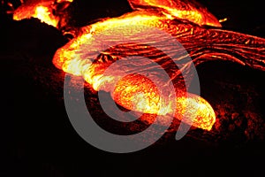 Digital Photography Background Of Big Island Hawaii Kilauea Lava Volcano Flow