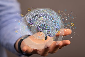 information intelligence brain ai digtal 3d artificial intelligence