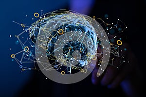 intelligence brain ai digtal 3d artificial intelligence