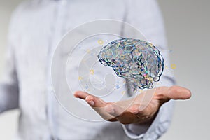 intelligence brain ai digtal 3d artificial intelligence