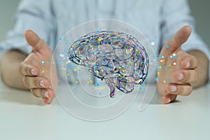 intelligence brain ai digtal 3d artificial intelligence