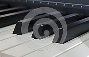 Digital piano keys