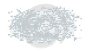 Digital Pixel Mosaic Texture, Abstract Square Pattern Vector Background, vector design Generative AI