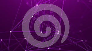 Digital plexus of glowing lines and dots. Abstract background. 3D rendering. Network or connection. 3d rendering