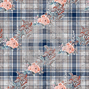 Digital print flower pattern design