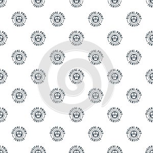 Digital print textile pattern vector seamless