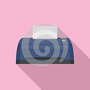 Digital printer icon, flat style