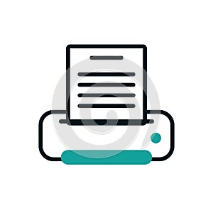 Digital printer icon vector design