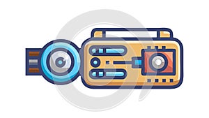 Digital Projector Multimedia Device Icon, vector design Generative AI