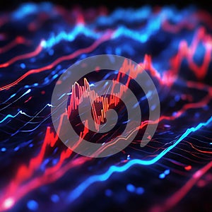 Digital Pulse - an abstract background where colorful lines and shapes intertwine to create the visual perception