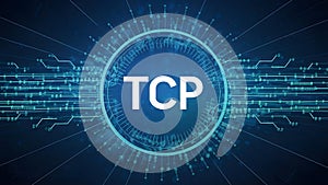 Digital Pulse of TCP - The Heartbeat of Data Exchange. Concept Networking Protocols, TCP Protocol,